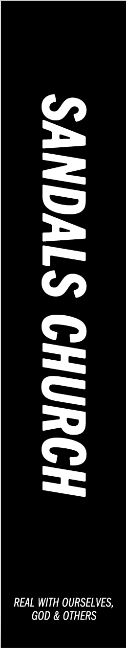 Sandals Church Large Flag